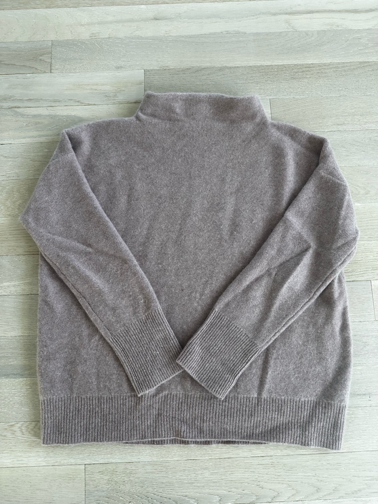 Vince Dusty Taupe Mock Neck Sweater